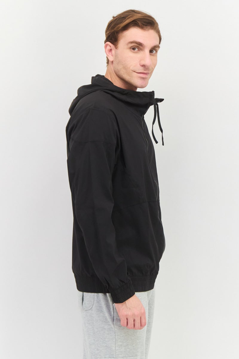 PUMA جاكيت تدريب رياضي للرجال بأكمام طويلة، أسود - Image 2